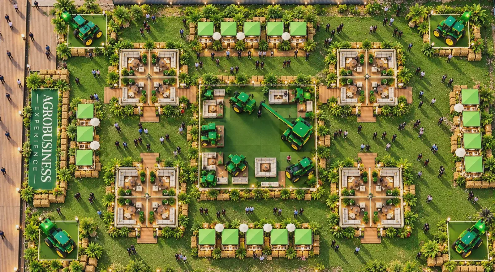 Área de Exposição — planta aérea