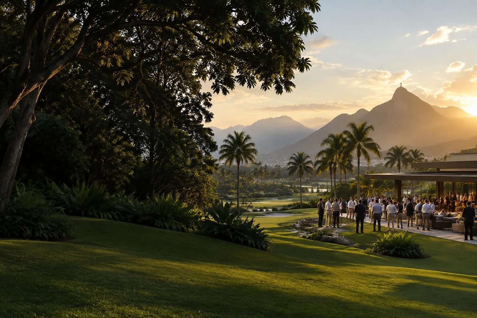 Imagem ilustrativa de um encontro em um campo de golfe no Rio de Janeiro